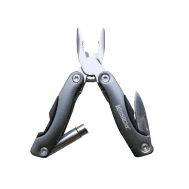 Krisbow Multipurpose Tool Stainless Steel 9 In 1 - Alat Saku Lipat Serbaguna - Tang Penjempit