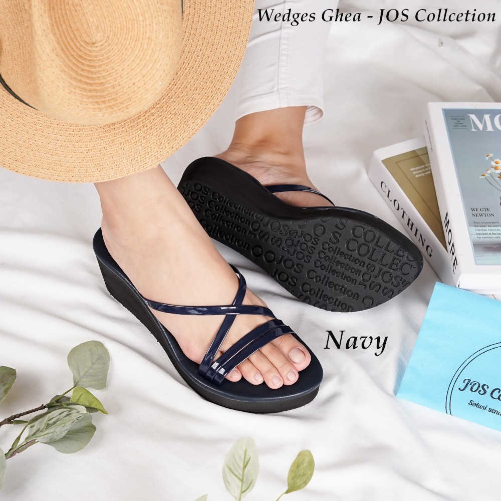 Sandal Wedges Wanita Hak Tinggi 7 cm - Ghea by JOS Collection