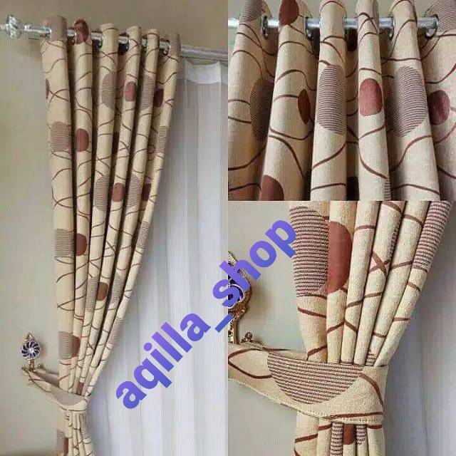 Gorden blackout smokring  tinggi 250 cm