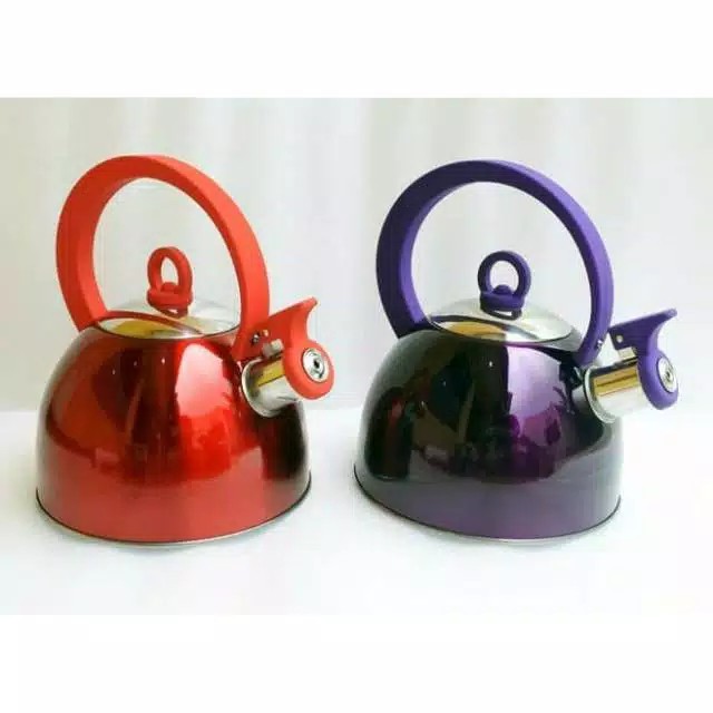 Teko Siul Supra Colora 2 Liter Warna Merah Dan Ungu