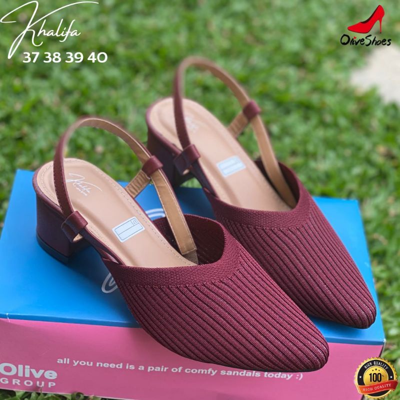 Sepatu Heels Rajut Original KHALIFA by OLIVE Shoes