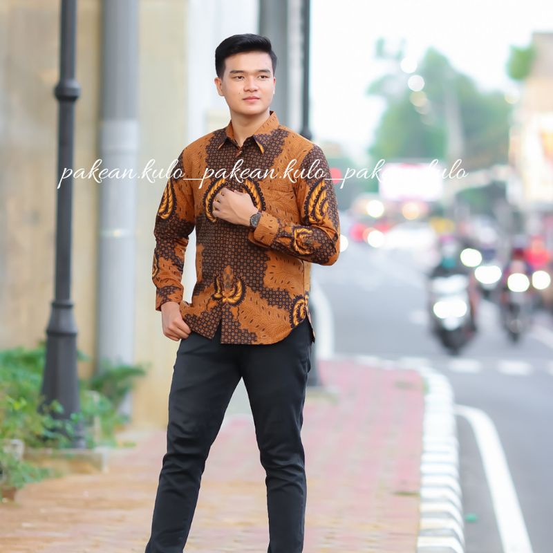 Batik Premium Pria Slimfit 07 || Motif Gurdo Sogan