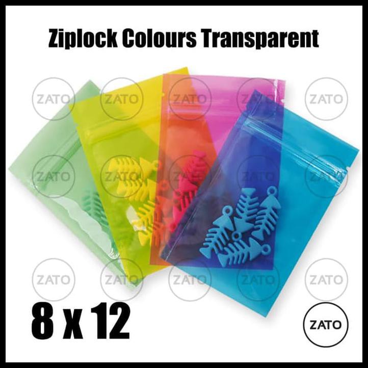 

8X12 CM ZIPLOCK COLOURS TRANSPARENT CLEAR - PACKAGING - PLASTIK