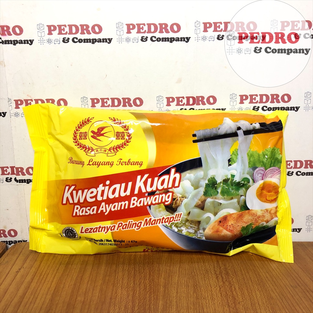 

Burung layang terbang kwetiau kuah 67 gram - kuetiau ayam bawang manta