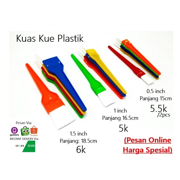 Kuas Kue Plastik