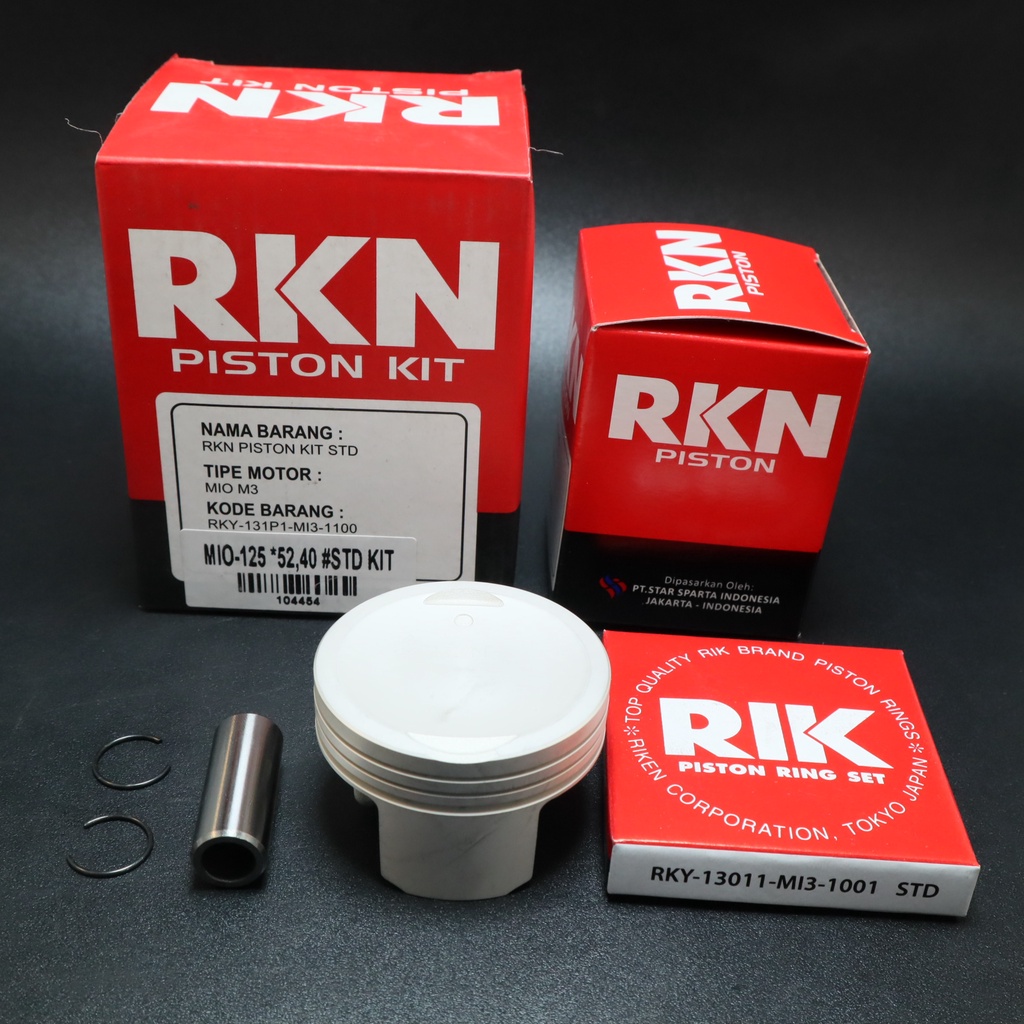 SEHER KIT RKN Y MIO-125 OverSize STD s/d 100 RKN