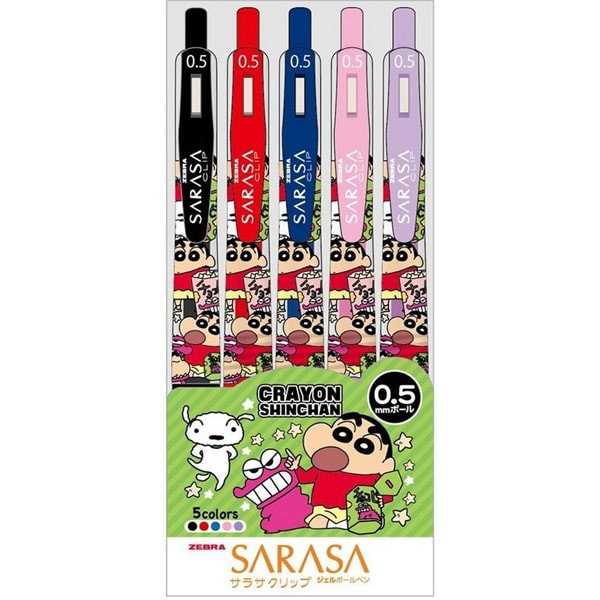 

Sarasa Clip 5 Color Set Crayon Shinchan