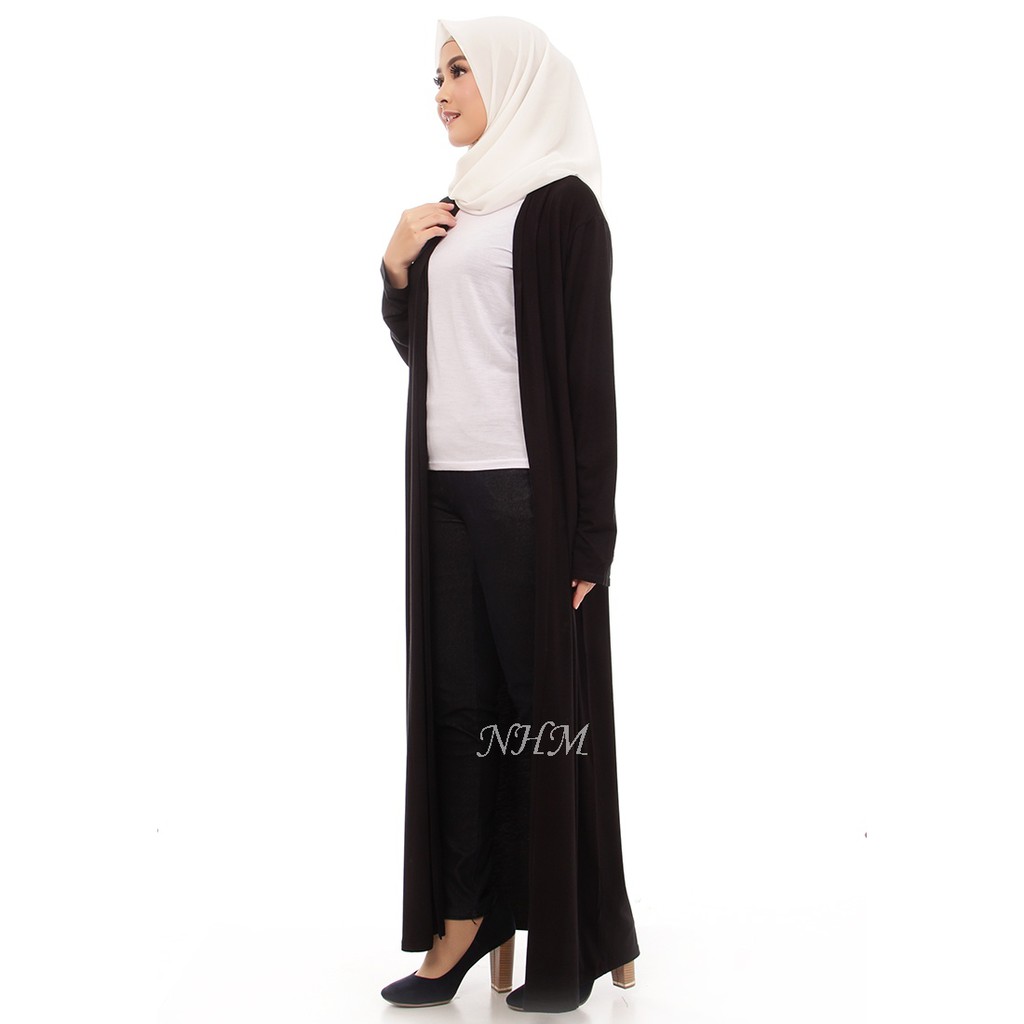 NHM Cardigan Panjang, Long cardigan Fashion Spandek