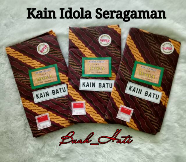 KAIN JARIK BATIK IDOLA KAIN BATU IDOLA  / SARUNG BATIK /KAIN BATIK SARIMBITAN / SERAGAMAN