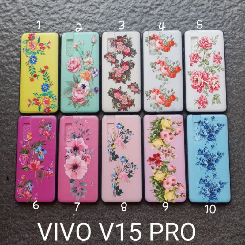 Case gambar Vivo V15 pro motif cewek ( 2 motif ) soft softcase softshell silikon cover casing kesing housing