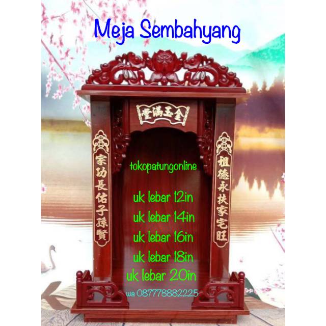 Rumah Meja Sembahyang Import 12in 14in 16in 18in 20in