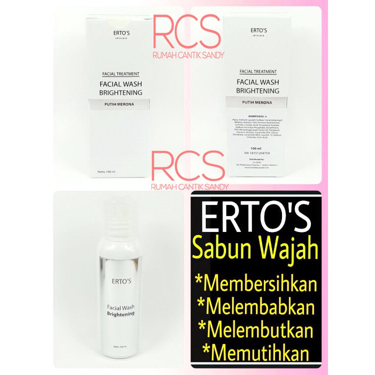 Ertos Facial Wash| Erto's Sabun Wajah | Sabun Muka | ORIGINAL | BPOM