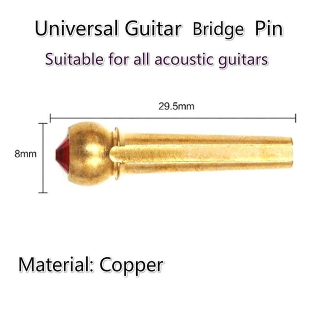 Paku Senar QUINTON Universal Warna-Warni Kuningan Alat Musik Stringed Bridge Pin