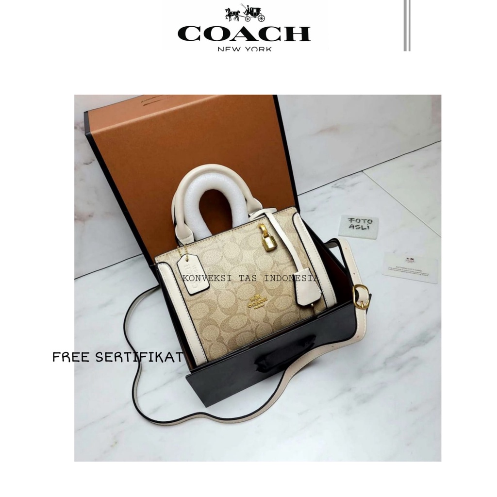 [COD] C0ACH Tas Selempang Wanita Premium Tas Batam Import Micro Zoe Crossbody Shoulder Bags Mini + Free Sertificate