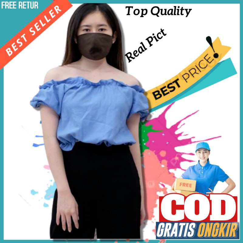 Baju Wanita Atasan Casual Blouse Kekinian