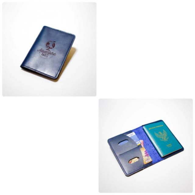 Dompet passport kulit asli bergaransi cover passport free custom grafir nama