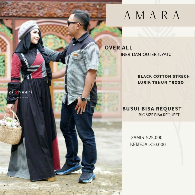 Set Couple Gamis Zisheeri Amara