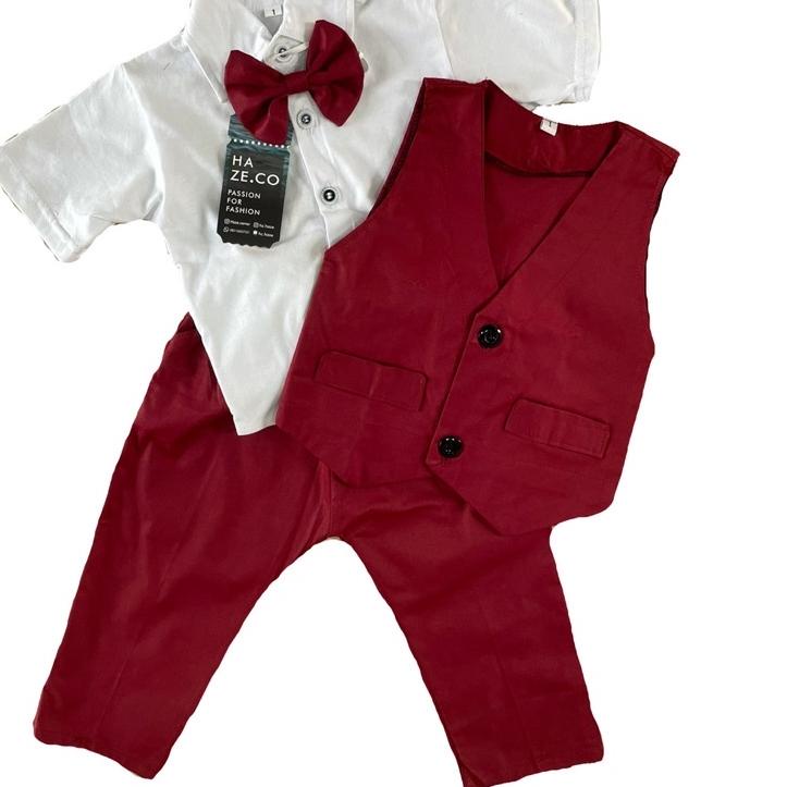 LANGSUNG KIRIM.. Setelan jas formal baju anak bayi 3 bulan - 5 tahun lucu murah rompi grosir pesta u
