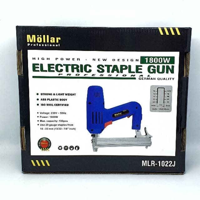 Mollar MLR-1022J Mesin Paku Staples Tembak Listrik