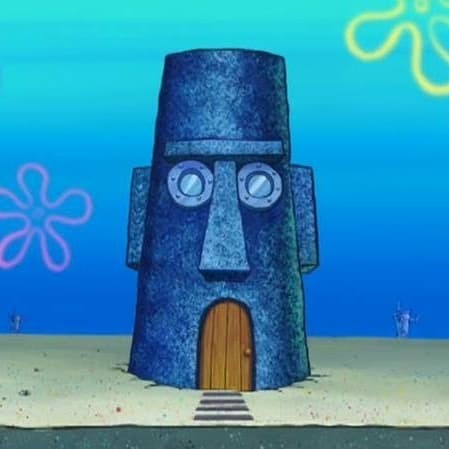 Rumah Squidward tentakel untuk hamster