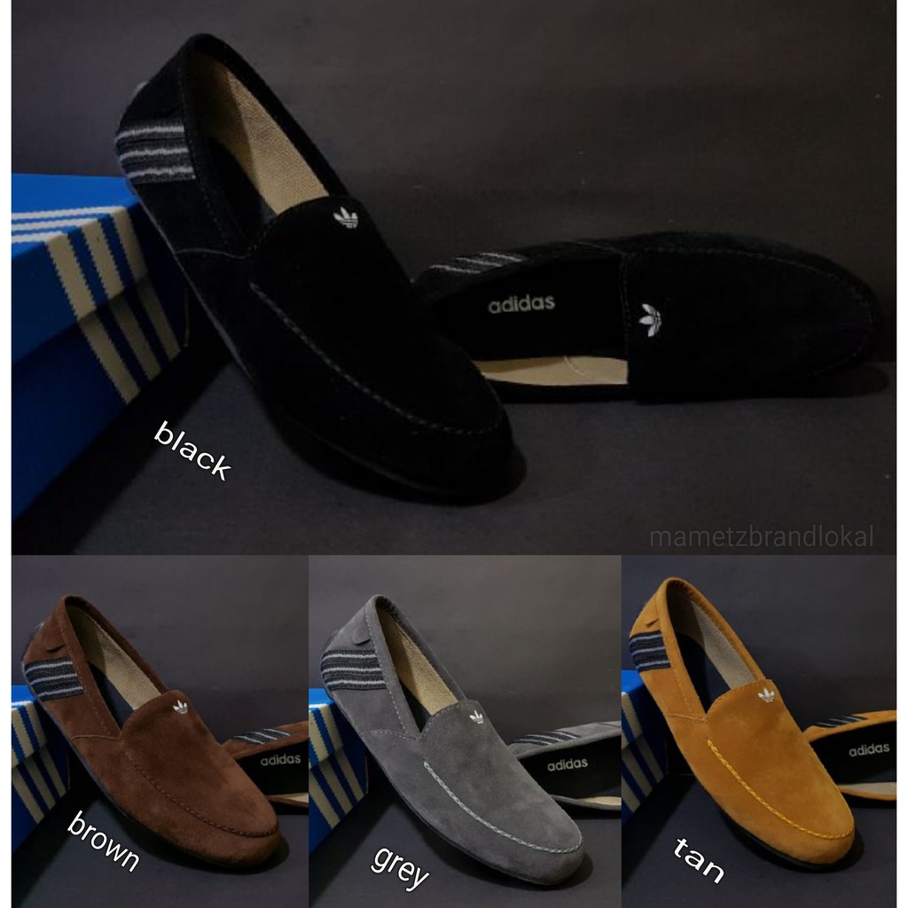 sepatu casual slip on adidas slop pria sepatu kerja formal kulit PALING MURAH