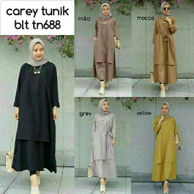 Carey tunik simple elegan dan murah