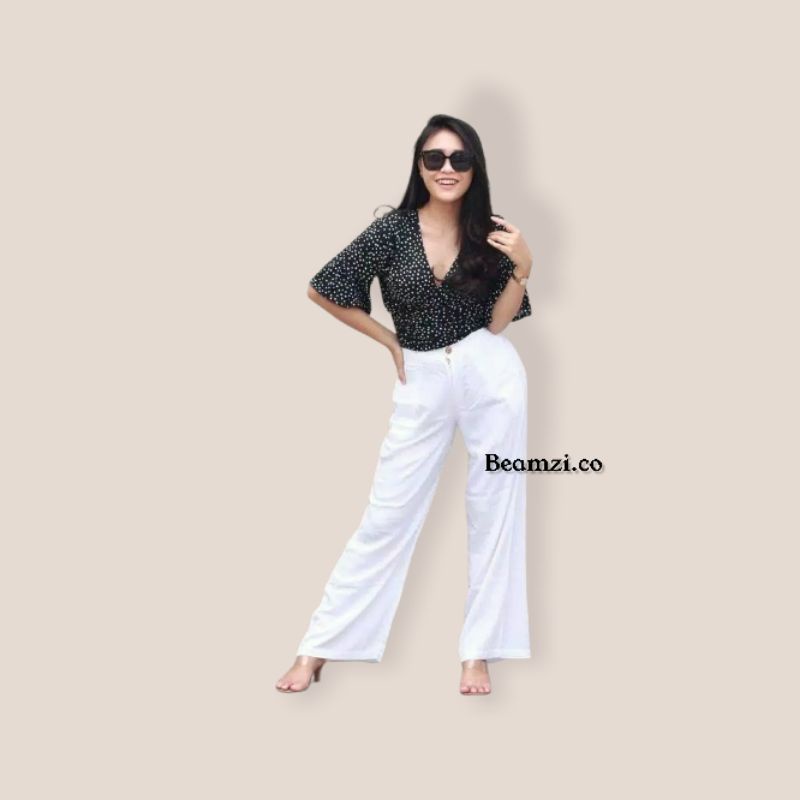 Highwaist Kulot Rayon Premium / Kulot Rayon Seoul / Celana Wanita / Celana Kulot / Kulot Highwaist /