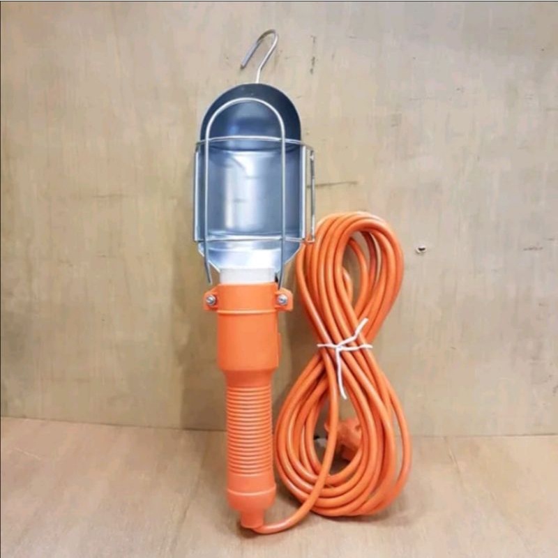 Lampu Bengkel Kap Lampu Kerja komplit kabel 10 meter Lampu Darurat Kerja