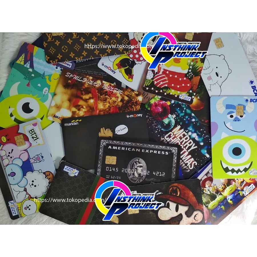 Emoney mandiri flazz bca gen 2 brizzi tap cash custom SQUID GAME card kartu e toll free edit 1 sisi atau 2 sisi cocok untuk komunitas dan souvenir