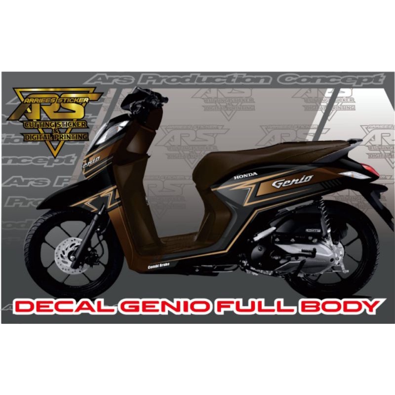 STICKER VARIASI GENIO FULL BODY - DECAL GENIO FULL BODY