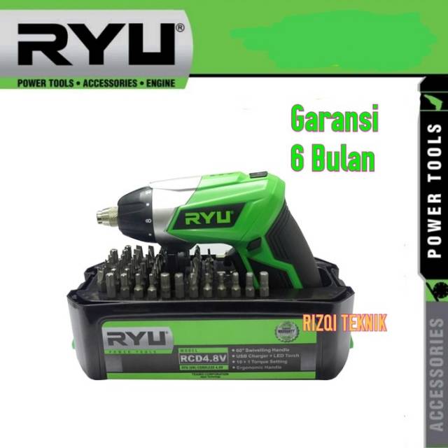 TEKIRO RYU Cordless Bor RCD4.8V Eith USB Charger