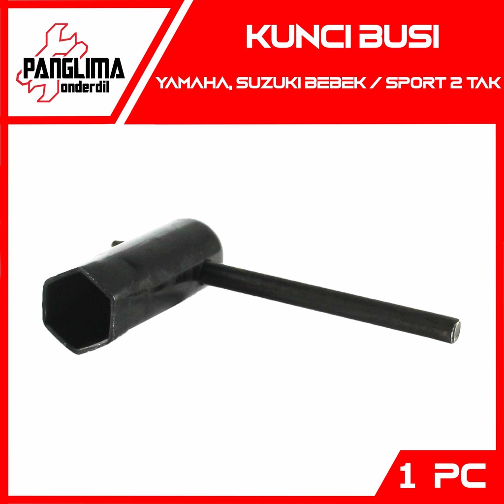 Kunci Busi Motor 21 mm Yamaha-Suzuki Bebek-Sport 2 Tak RX King-RXKing &amp; RXS &amp; RXZ &amp; RGR &amp; TRS &amp; Satria &amp; Tornado &amp; Crystal &amp; Alfa &amp; Force 1 &amp; F1ZR &amp; L2S