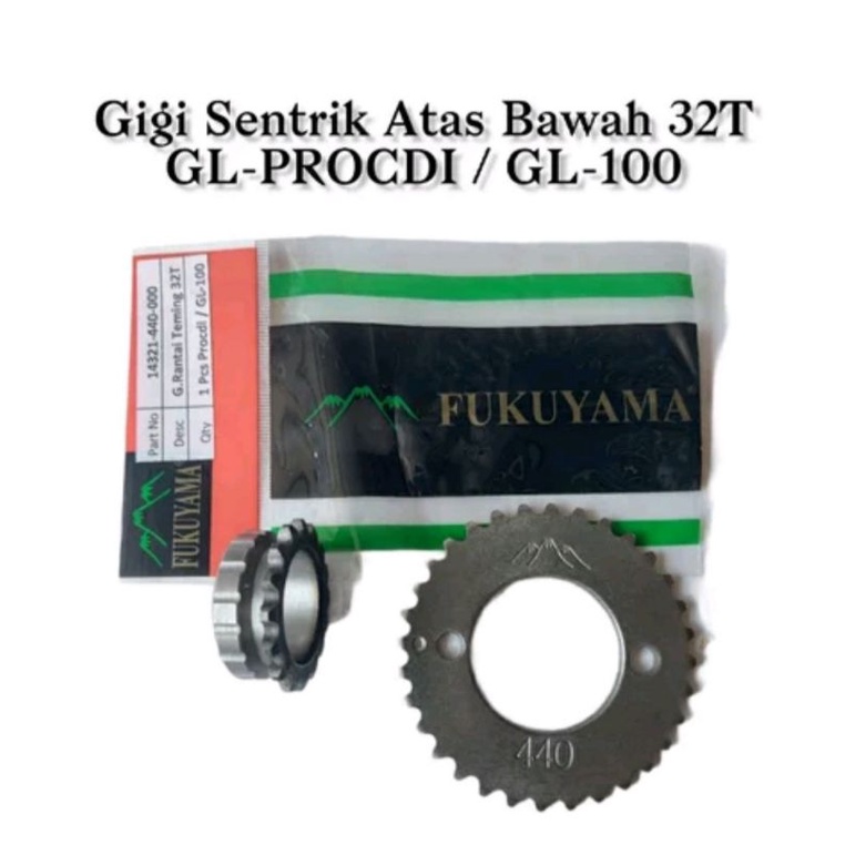 Timing Gigi sentrik set atas bawah gl100 glpro cdi cb100 gl FUKUYAMA