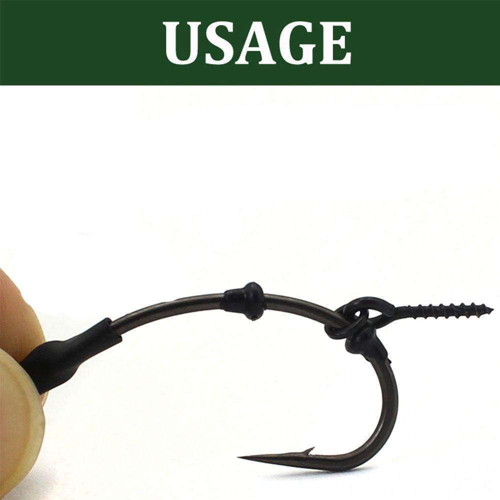 Preva 25/50PCS Pengait Berhenti Manik-Manik Hot Ronnie Rig Olahraga Luar Ruangan Memancing Rambut Chod