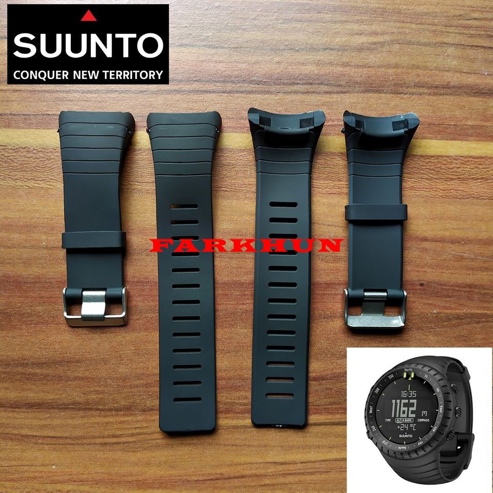 STRAP SUUNTO CORE CAKEP BAND TALI JAM TANGAN KALEP RUBBER BLACK KARET HITAM TERMURAH BEST SELLER