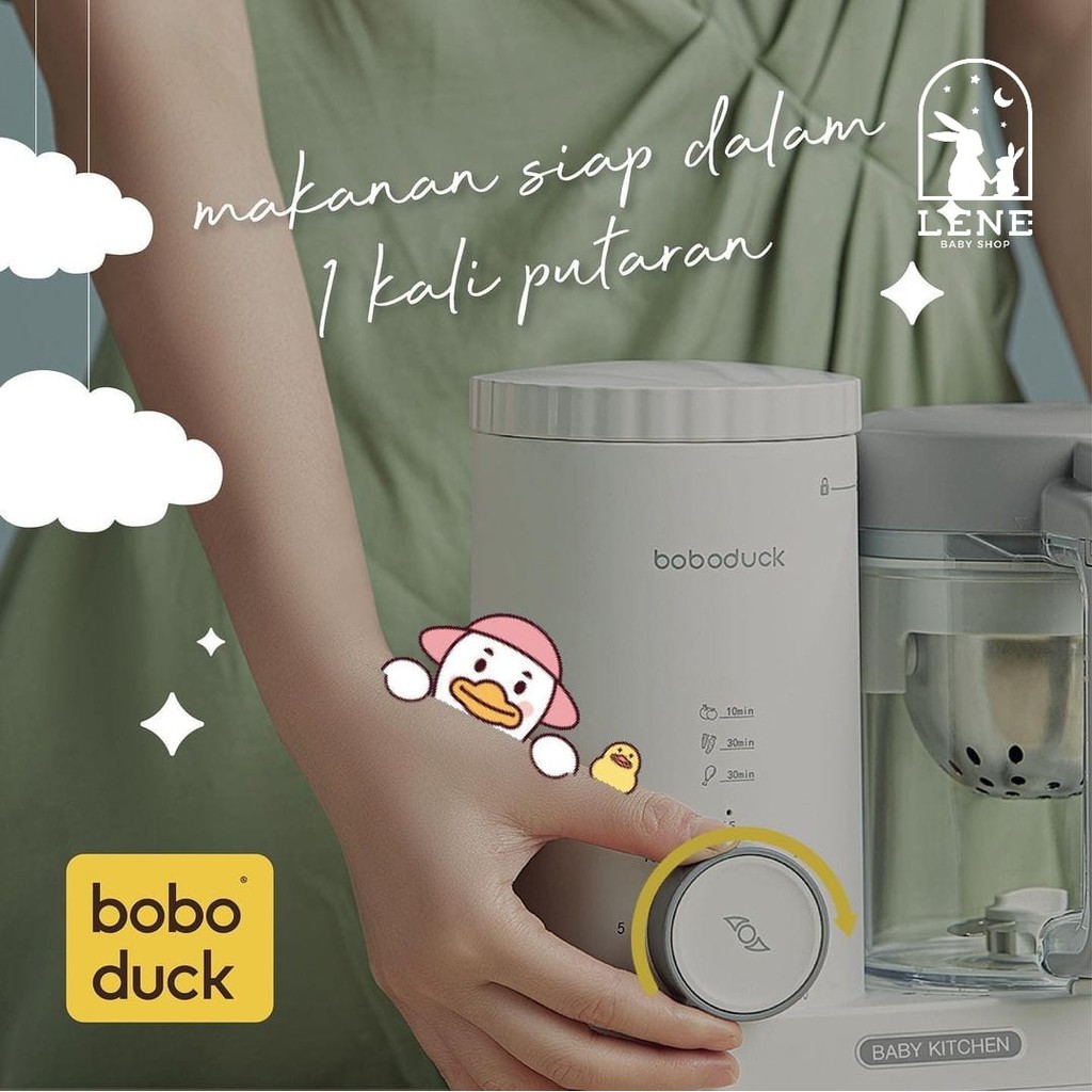 Boboduck Food Processor Blender Heater Mixer Steamer Pengolah Makanan F9005