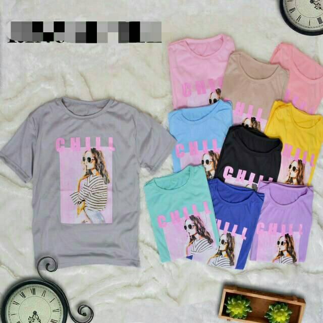 TSHIRT / KAOS CHILL 11 COLOR