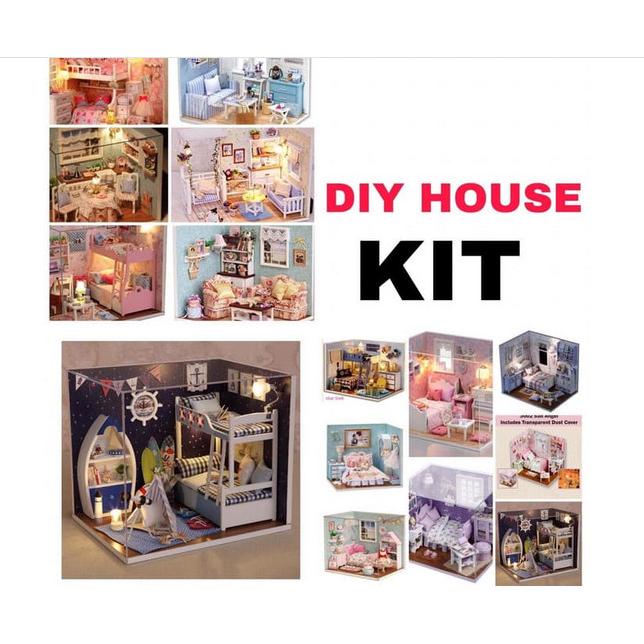 BEST SELLER DIY MINIATURE HOUSE DOLL HOUSE DIY MINIATUR RUMAH RUMAH BONEKA HAPPY SHOPING