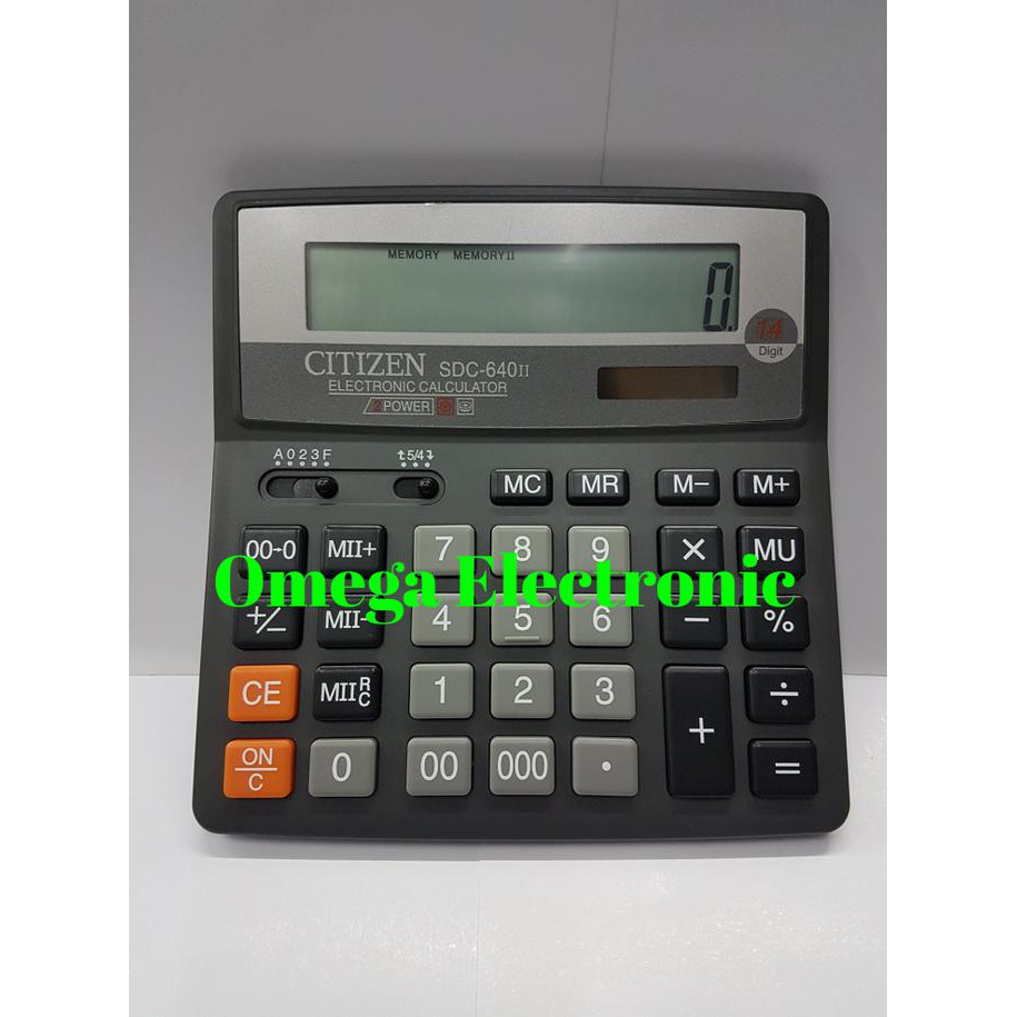 

Original Citizen Sdc-640Ll Kalkulator Meja Desktop Sdc 640 14 Digit