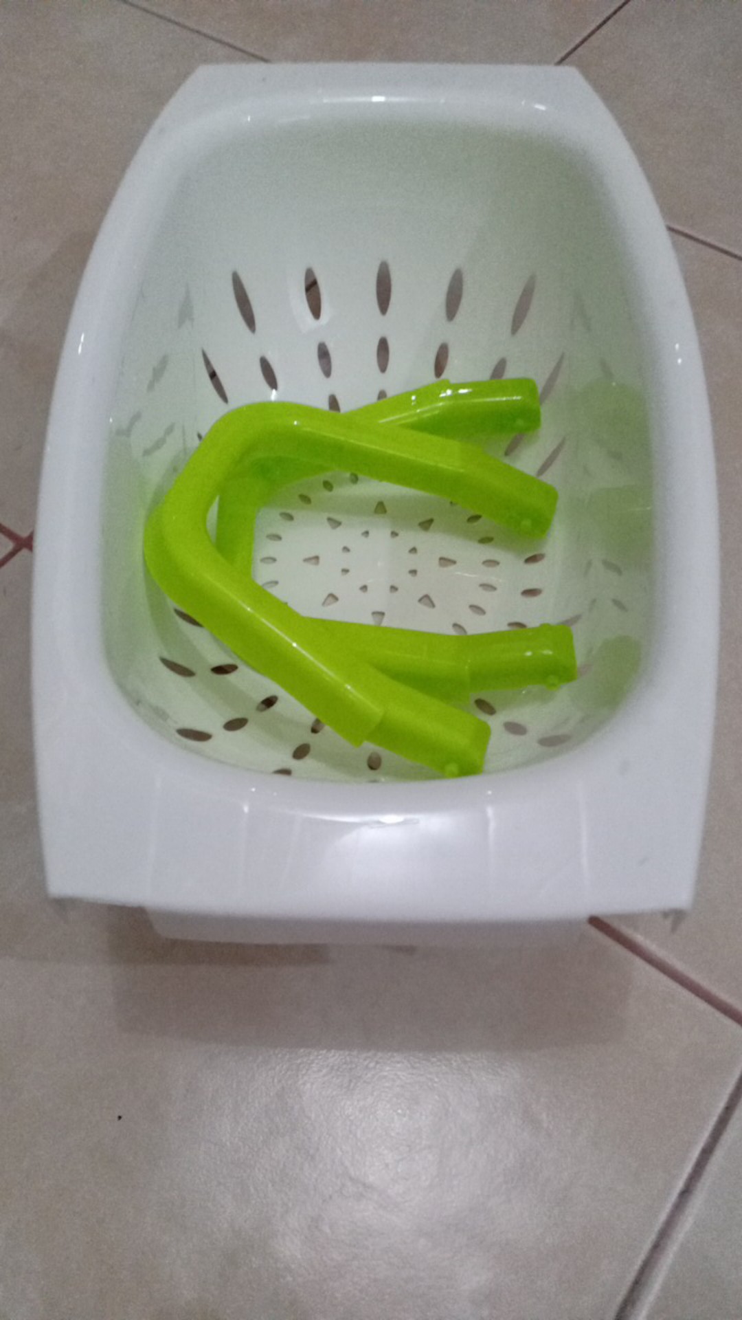 Keranjang Wastafel (keranjang Tirisan Lipat Untuk Mencuci Buah Dan Sayur 2in1)