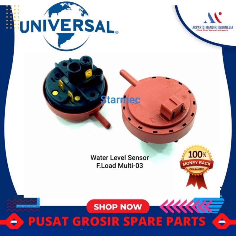 water level mesin cuci front loading multi universal