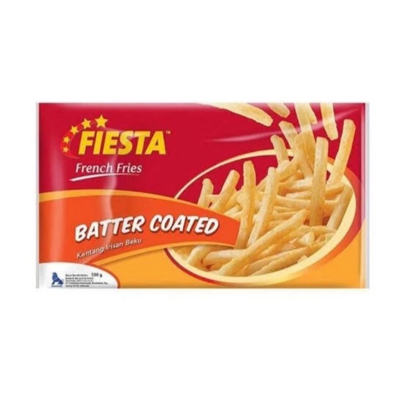 

Fiesta French Fries Batter Coated Kentang Goreng 500Gr