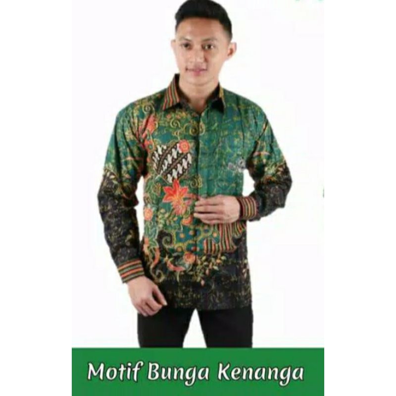 Batik NU / kemeja NU / baju NU /Baju kemeja / batik NU Pekalongan bunga kenanga