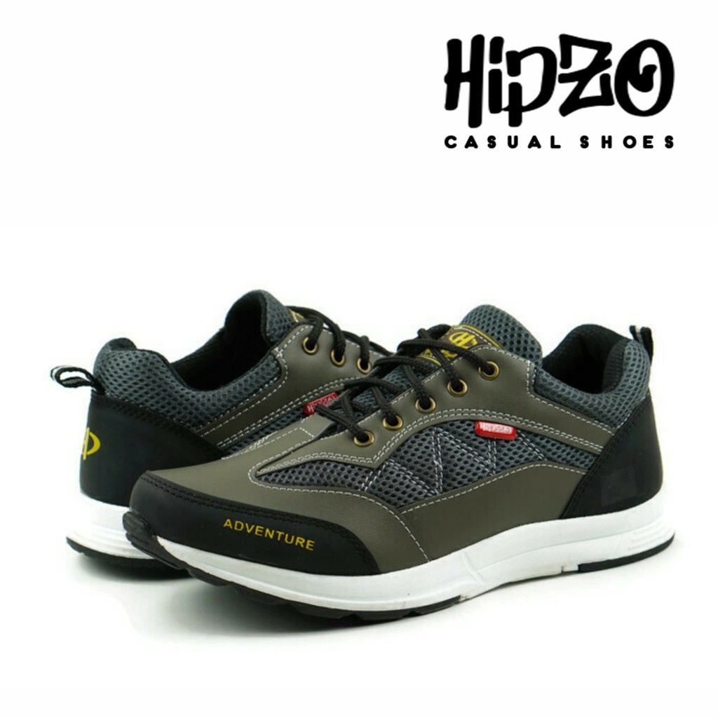 SEPATU PRIA FORMAL SNEAKERS CASUAL PESTA KERJA SEKOLAH WARNA HITAM BLACK LAKI LAKI COWOK KASUAL ORIGINAL HIPZO M-039 SEPATU COWOK KEREN CASUAL FORMAL SANTAI