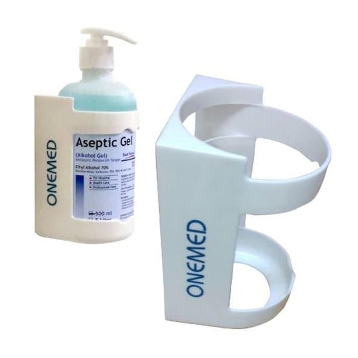 Aseptic Gel OneMed + Dispenser OneMed + Bracket Botol Antiseptik gel