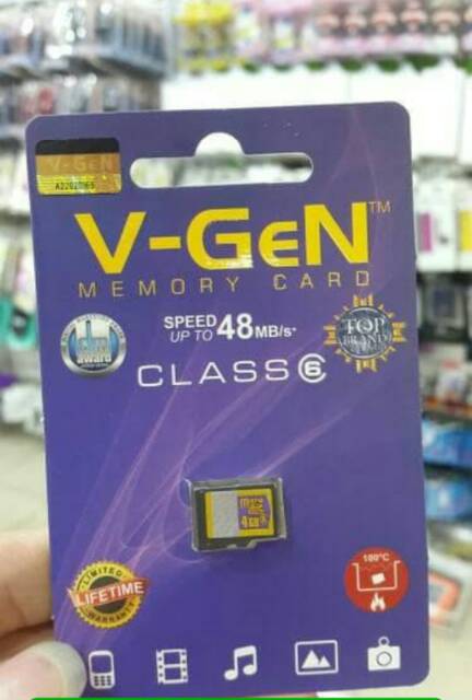 [COD] KARTU MEMORY V-GEN 4GB CLASS 6 / MICRO SD VGEN / MICROSD VIGEN 4GB / KARTU MEMORI HP ORIGINAL