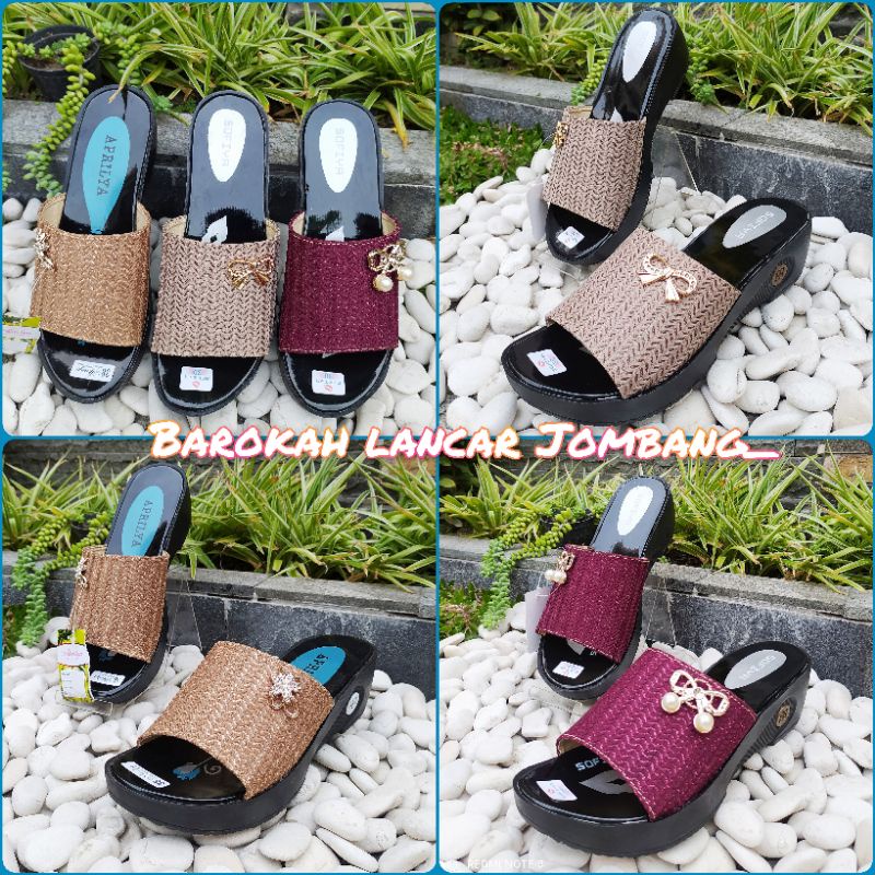 SANDAL WANITA WEDGES NAYRA APRILYA SOFIYA SIZE 37-40 100% MURAH BERKWALITAS