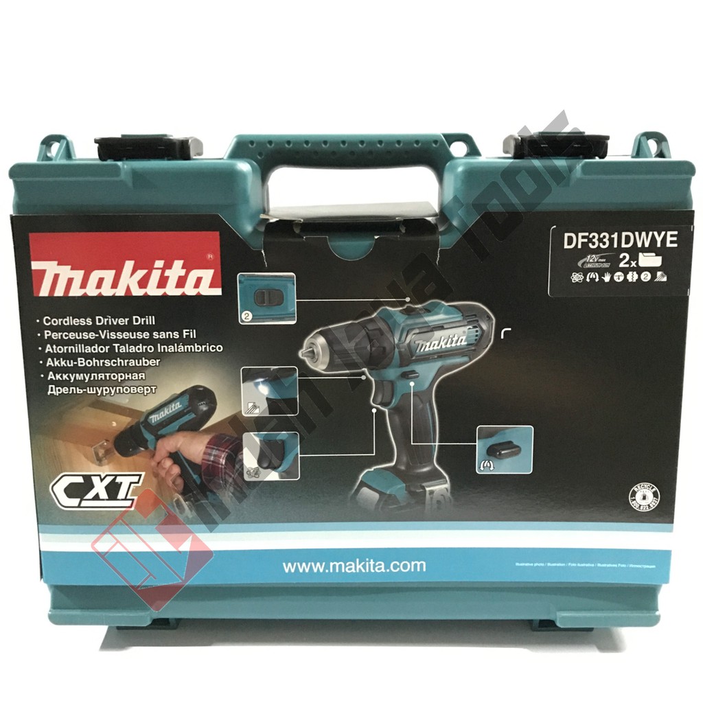 Mesin Bor Besi Cordless MAKITA DF333 DWYE 2 Baterai - DF 331 Drill