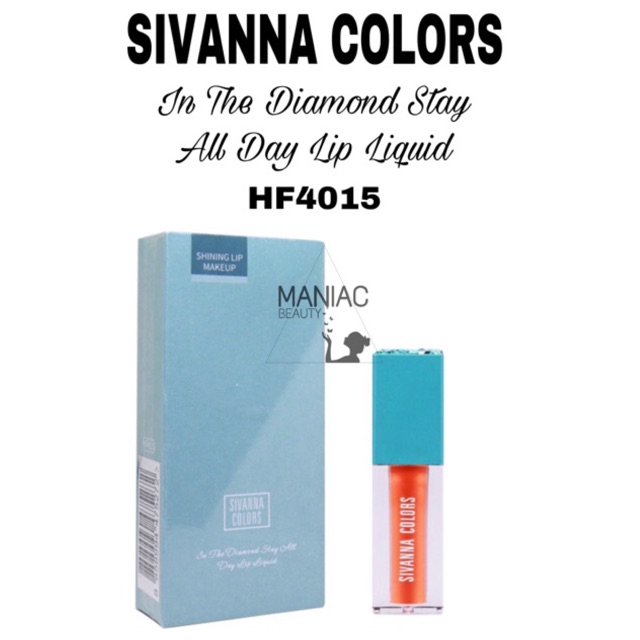 SIVANNA COLORS HF4015 IN THE DIAMOND WATERPROOF LIPGLOSS MATTE / LIPSTIK / LIPSTICK