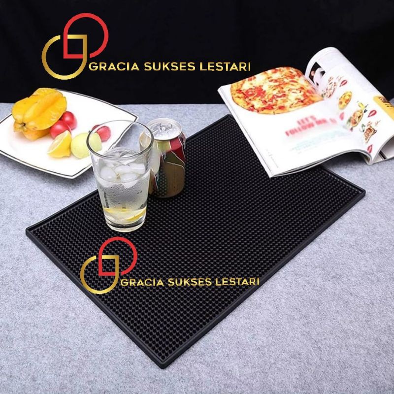 Bar Mat Bartender Rubber Bar Spill Mat Tatakan Gelas